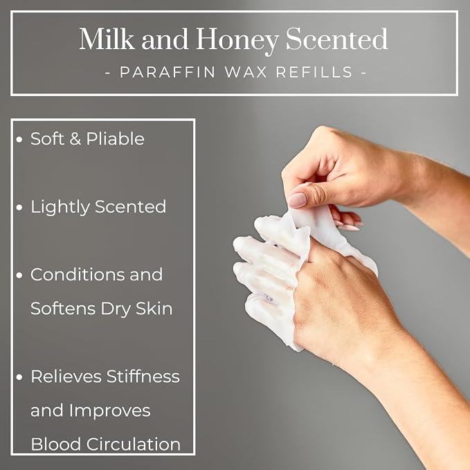 Paraffin Wax for hand and feet | 1lb Milk and Honey Scented Paraffin Wax - Image 2