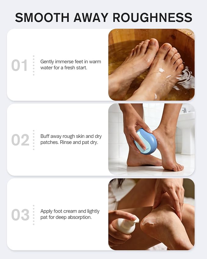 BEZOX Glass Foot File Callus Remover – Professional Foot Scrubber - Image 4
