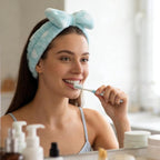 Casoty 6 Pcs Hairband, Soft Coral Fleece Spa Headbands, Bow Headband - Image 6
