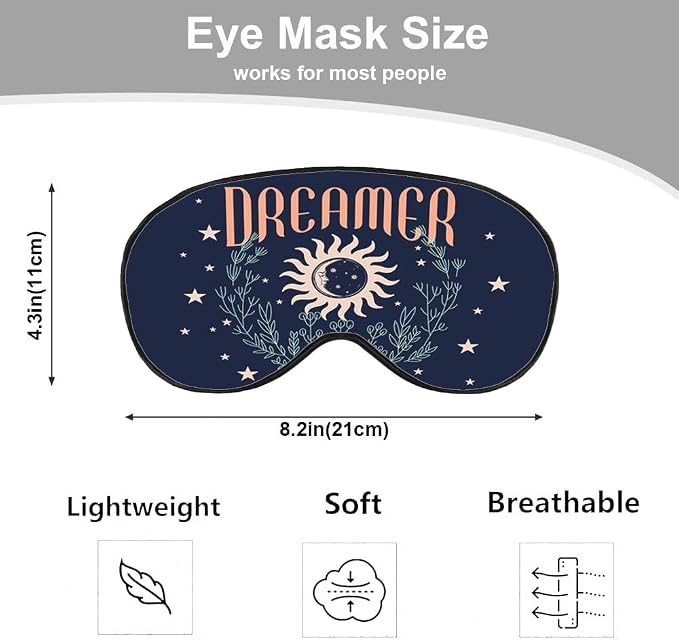 Dreamer Silk Sleep Mask with Adjustable Strap - Image 2