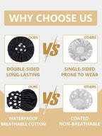 Years calm Shower Caps for Women Reusable Waterproof, Double Layer Waterproof - Image 3