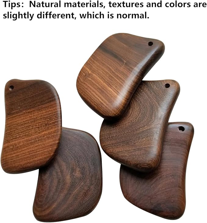 OULIGET Wooden Gua Sha Massager Tool, Wooden Gua Sha Scraping Massage Tool - Image 7