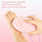 Bath Sponge for Kids Cute Loofah Sponge Reusable Body Sponge Exfoliating Bath - Image 3