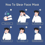 100PCS KN95 Face Masks 5 Layer Filter Efficiency≥95% - Image 6