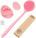 Manmihealth Silicone Back Scrubber & Bath Glove & Face Brush Set, by ManmiHealth