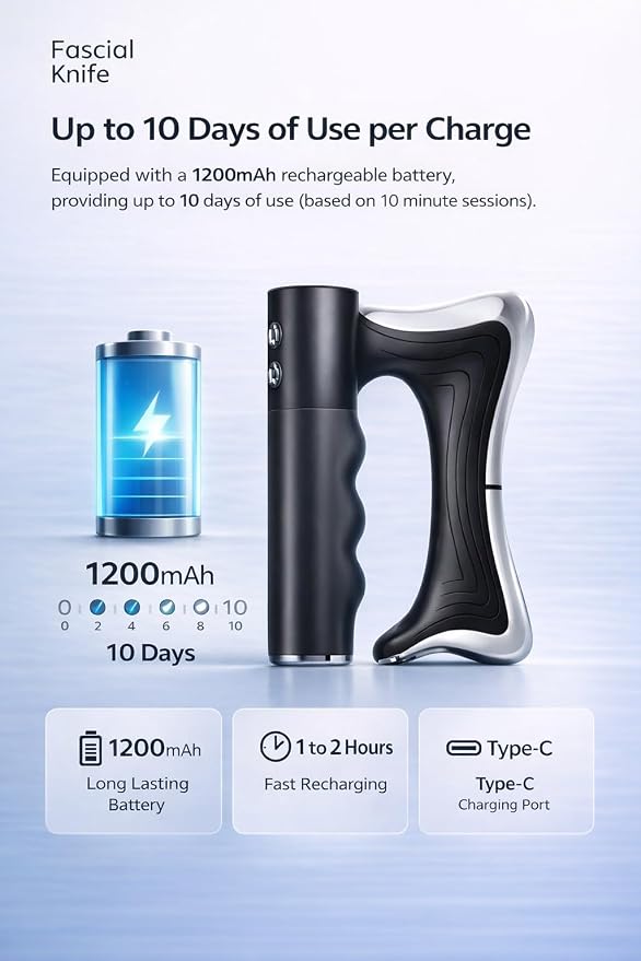 Heated Muscle Scraper Tool, Fascia Release Full Body Contouring Machine - Image 8
