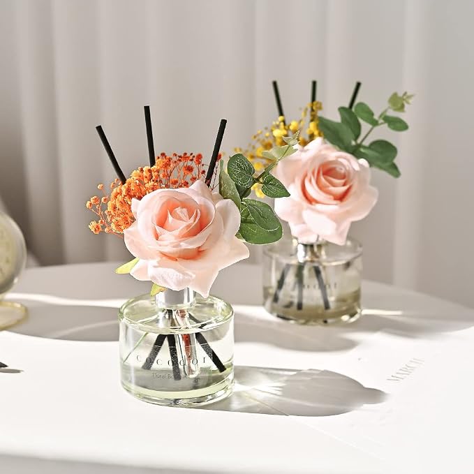 COCODOR Rose Flower Reed Diffuser/White Jasmine/6.7oz/1Pack / Home Fragrance - Image 7