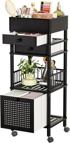 Amazer Bamboo Makeup Organizer Cart - Image 8