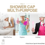 Shower Cap for Women Reusable Extra Large Shower Cap for Men Satin Double Layer - Image 6