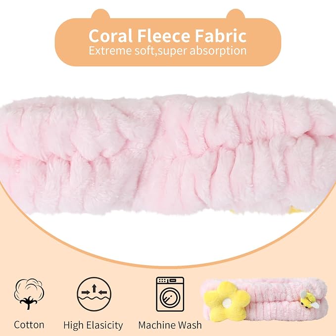 PERFECTSIGHT Kawaii Headband for Spa, Washing Face, Party - Image 3