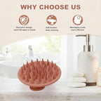 Meartchy Silicone Scalp Massager Shampoo Brush, Scalp Brush - Image 6