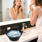 Face Bowl for Ice with Built-In Ice Tray, Collapsible Silicone Facial Ices Bath - Image 9