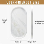 Koville African Natural Marble Decorative Tray, Catchall Tray - Image 2