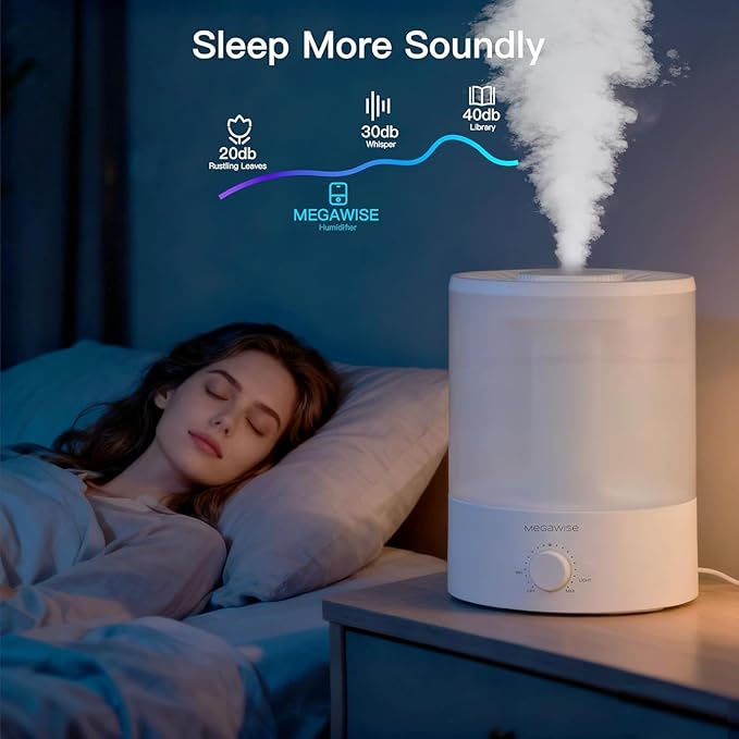 MEGAWISE 3.5L Cool Mist Humidifier – Ultra-Quiet Ultrasonic Vaporizer - Image 6