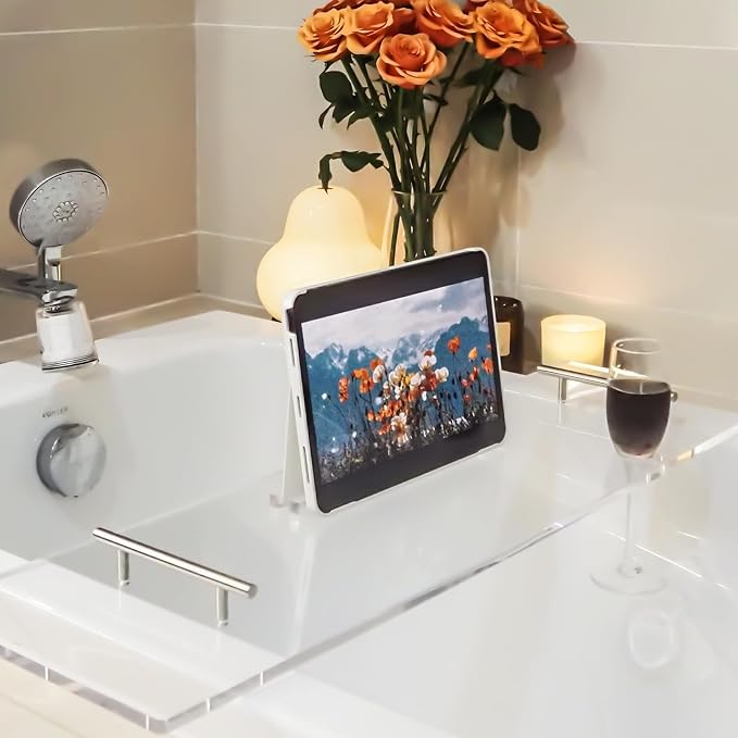 Acrylic Bathtub Tray Bathtub Tray Caddy Bath Tray Table by Ezcasch