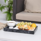 Marble Bathroom Vanity Tray, Natural Luxury Vanity Home Kitchen Bathroom Table - Image 5