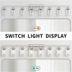 52inch Brushed Nickel Vanity Light Fixtures, 8 Light Brushed Nickel Bathroom - Image 5