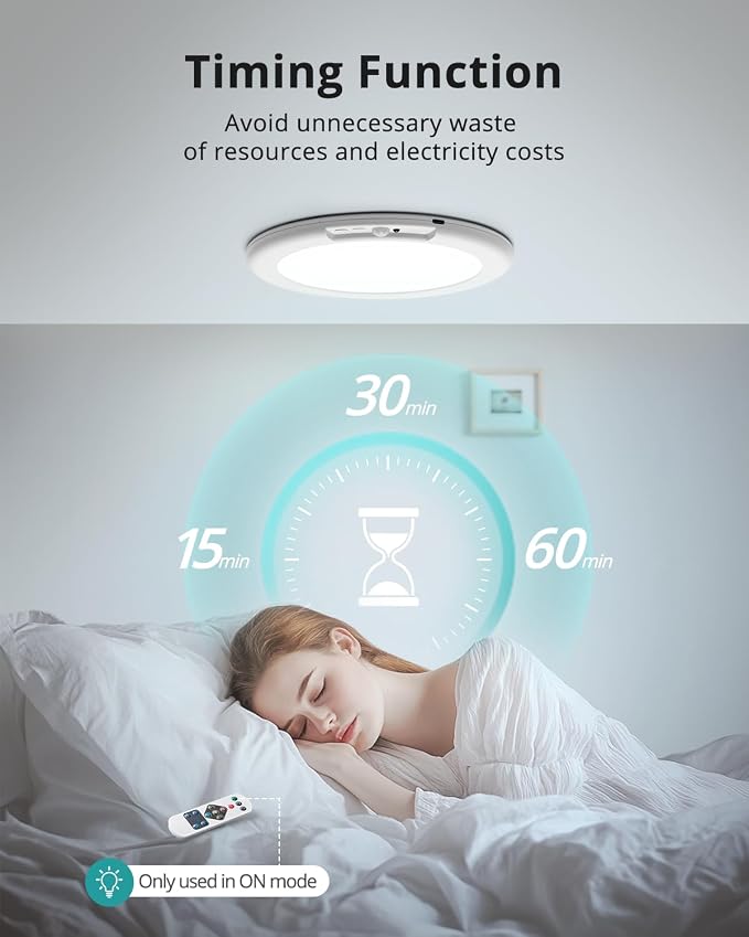 wowatt Battery Operated Ceiling Light Rechargeable Ceiling Lights - Image 7