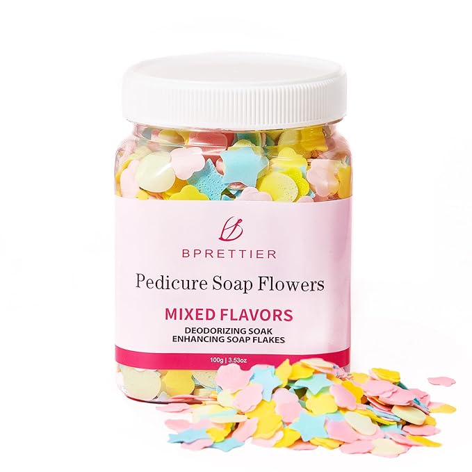 Pedicure Soap Flowers Foot Soak Petals, Rose Scented Bath Soap Sheets by BPrettier