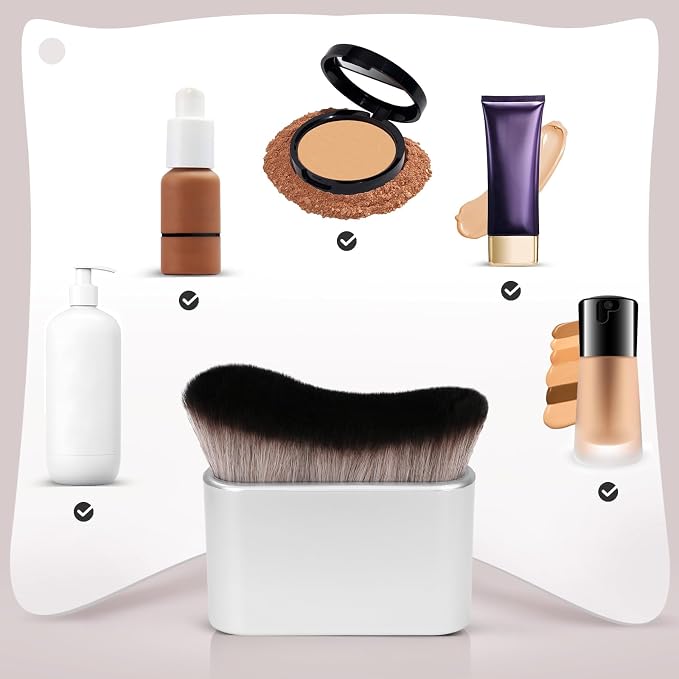 UNIMEIX Self Tanner Brush Sunscreen Body Makeup Brush Kabuki Blend Applicator - Image 3