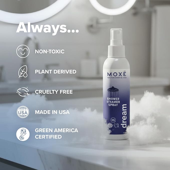 MOXĒ Dream Lavender & Chamomile Shower Steamer Spray, 100% Natural Certified - Image 6