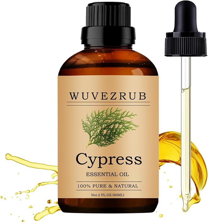 Cypress Essential Oils, 60ML Pure and Natural Essential Oil by WUVEZRUB