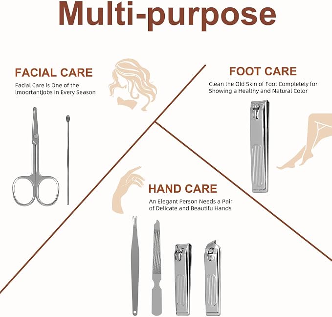 Premium Stainless Steel Nail Clippers Set - Image 4