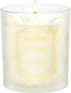 M&SENSE Jasmine Scented Natural Soy Candle, 8.1oz 42H Non-Toxic Long Burning by MSENSE