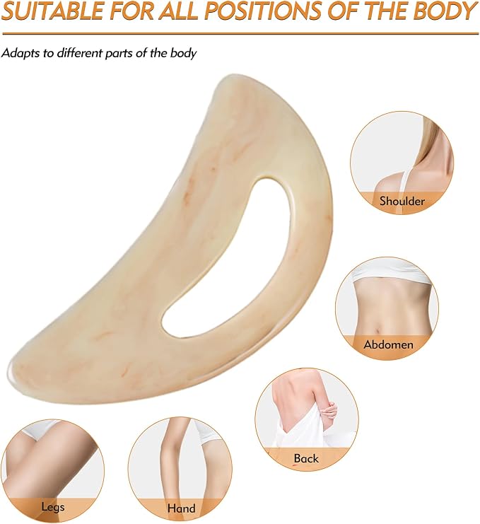 AICNLY Large gua sha Massage Tool, Lymphatic Drainage Massager, Muscle Scraping - Image 3