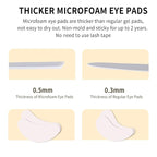 100 PCS Foam Eye Pads for Lash Extensions, 2.76" Under Eye Pads for Eyelash - Image 4
