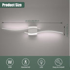 Espird 23inch Led Bathroom Vanity Light Bar, Brushed Nickel 5CCT Dimmable - Image 6