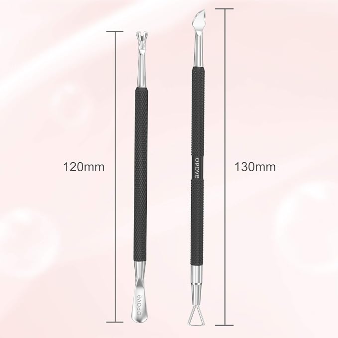 Cuticle Pusher Nail Polish Remover Stainless Steel Manicure Tool Set Gel Nail - Image 6