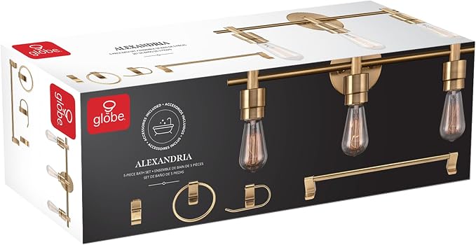 Globe Electric 51563 5-Piece Bathroom Accessory Set - Image 10