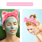 WHAVEL 6 Pack Pink Spa Headband Makeup Soft Skincare Shower Headbands Fluffy - Image 2