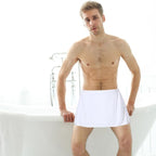 Men Boys Soft Wearable Bath Towel Short Pants Adjustable Mircofiber Towel - Image 5