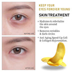 Vandarllin 24K Gold Powder Gel Collagen Eye Masks Sheet Patch, Remove Bags - Image 5