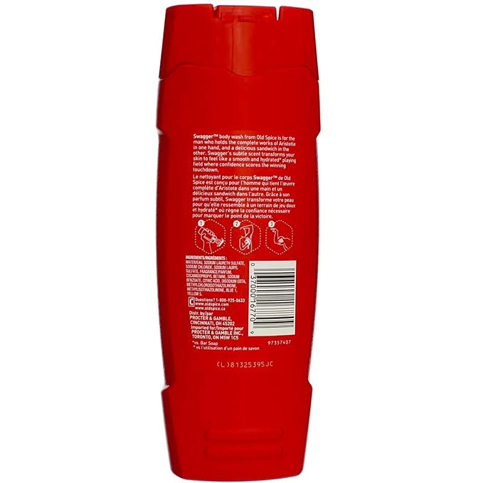 Old Spice Red Zone Body Wash Swagger 16 oz - Image 4