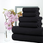 CASA COPENHAGEN Waffle 6Pcs 100% Egyptian Cotton Large Designer Towels Gift - Image 3