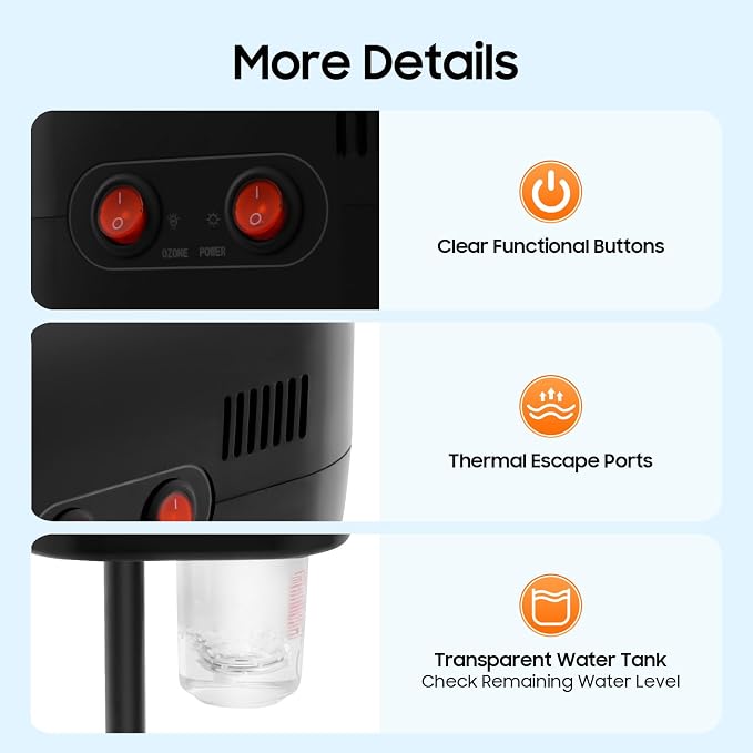 Professional Facial Steamer, Hot Ozone Face Steamer on Wheels - Image 6