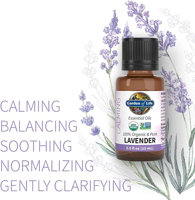 Garden of Life Essential Oil, Lavender0.5 fl oz, 100% USDA Organic&Pure - Image 2