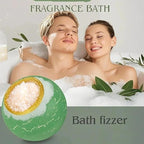 Bath Bombs Salt Balls, Eucalyptus Extract Essential Oils, Moisturizing Dry Skin - Image 3