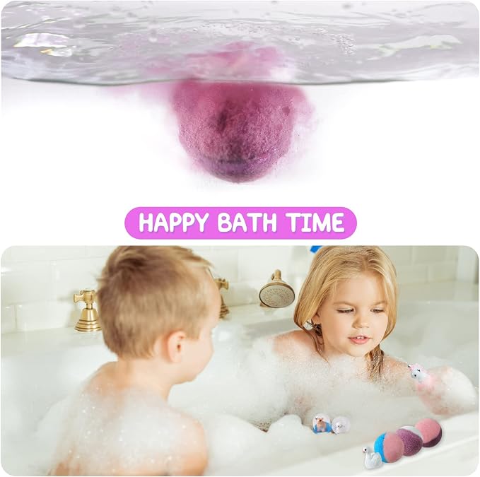 Yekery Bath Bomb Gift Set with Toys Inside, 20 Pack Organic Bath Bombs - Image 7