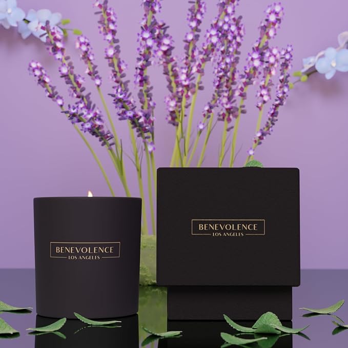 Benevolence LA Lavender, Mint & Sage Scented Candle | Soy Christmas Candles - Image 2