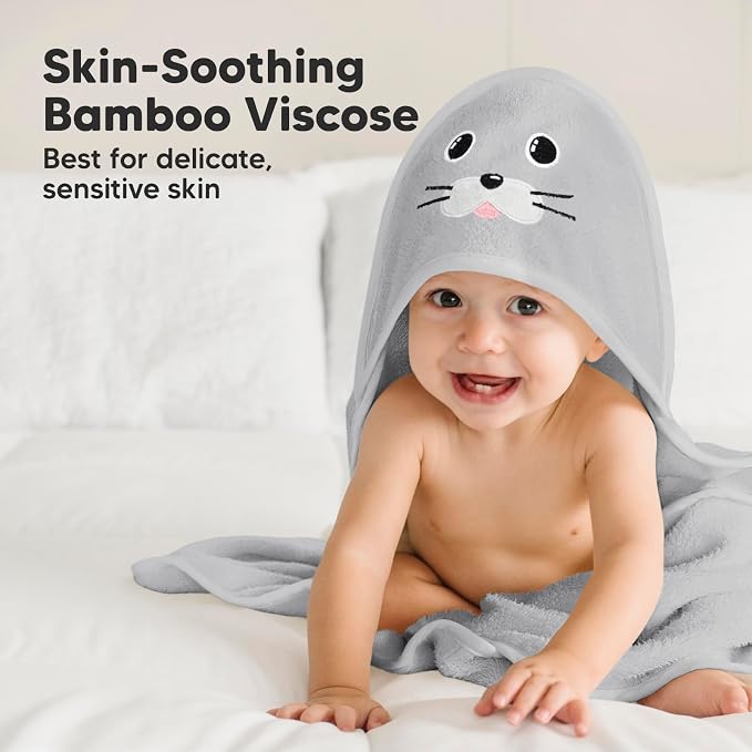 KeaBabies Hooded Baby Towel for Newborn - Image 3