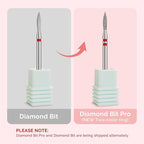 MelodySusie 2mm Flame Shape Cuticle Clean Nail Drill Bit 3/32'', Professional - Image 3