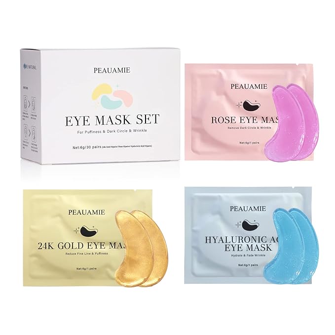 PEAUAMIE Under Eye Patches Gold and Hyaluronic Acid - Image 6