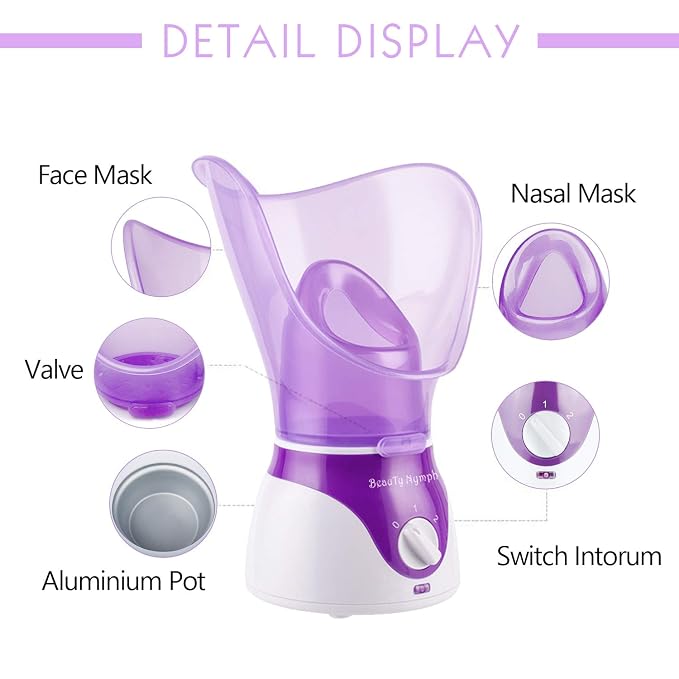 Face Steamer, Beauty Nymph Spa Home Facial Steamer Sauna Pores and Extract - Image 3