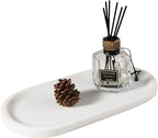 Koville Natural Marble Tray for Bathroom Decor Countertop, Vanity Tray Italy by Koville