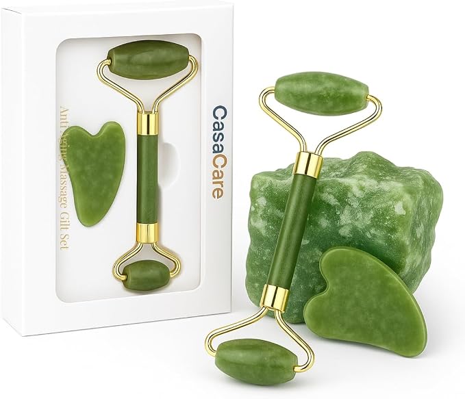Gua Sha Facial Tool and Jade Roller Set –Anti-Aging Tools by Unknown