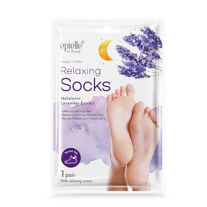Epielle Assorted Foot Mask 5 Pairs, Deep Moisturizing Socks - Image 5